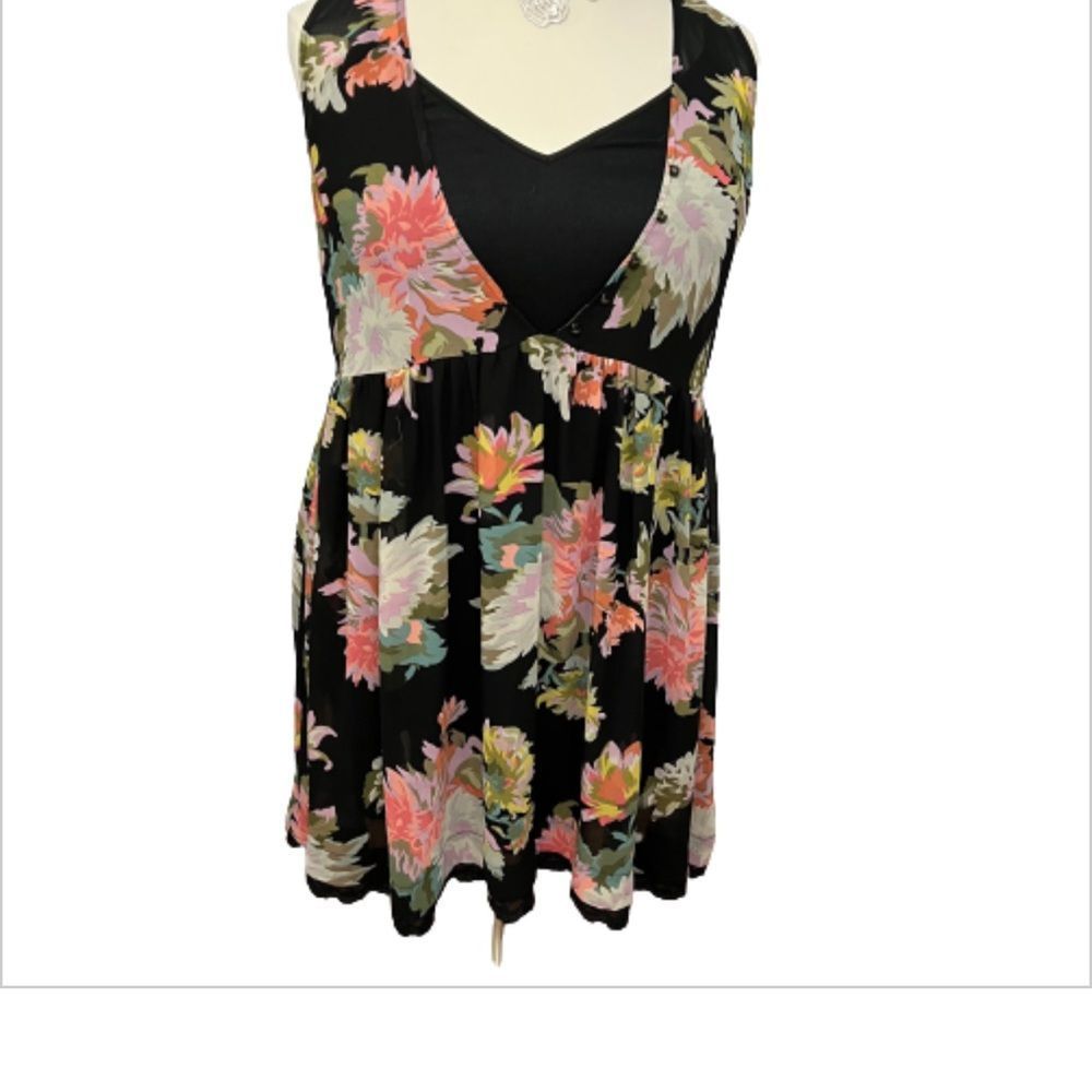 Anthropologie Maeve Violetta Floral Babydoll Dress -- XL - Picture 3 of 15